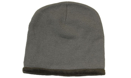 Roll Down Acrylic & Polar Fleece Toque Beanie