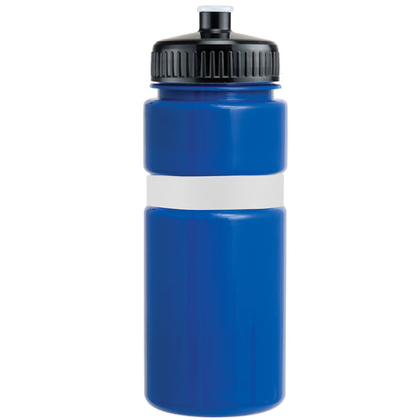 20 Oz. Sportster Bottle with Silicone Gripper Band & Flip Top Lid