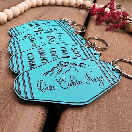 Motel Style Pastel Acrylic Keychain