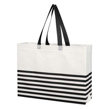 Non-woven Horizontal Stripe Tote Bag