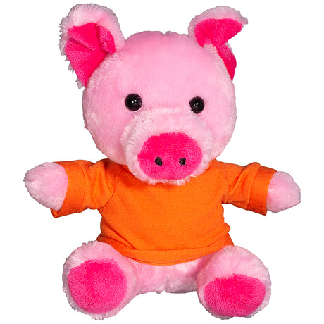 7" Plush Pig w/T-Shirt