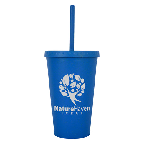 16 Oz. Newport Wheat Travel Tumbler