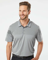 Adidas Heather 3-Stripes Colorblock Polo Shirt