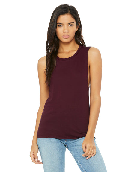 BELLA+CANVAS Ladies' Flowy Scoop Muscle Tank