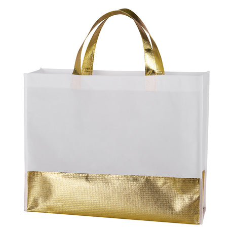 Flair Metallic Accent Non-woven Tote Bag