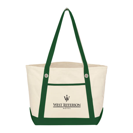 Medium Cotton Canvas Sailing Tote Bag