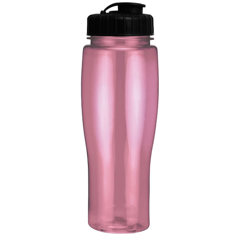 24 Oz. Contour Translucent Bottle w/ Flip Top Lid