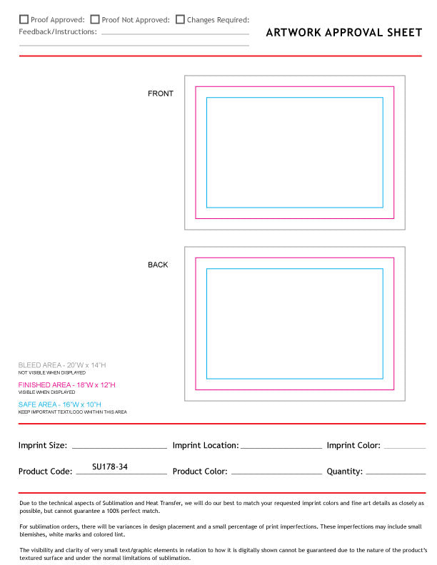 Colored Sublimated Rally, Skate Towels with Jersey stripes, 12x18, Sublimated Edge to Edge 2 sides