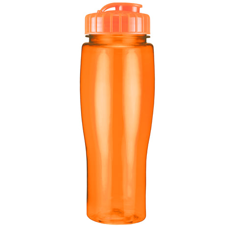 24 Oz. Contour Translucent Bottle w/ Flip Top Lid