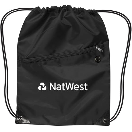 Drawstring Backpack w/ Zipper