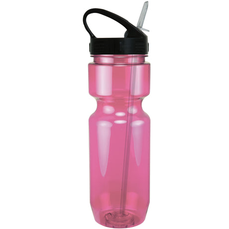 22 Oz. Translucent Bike Bottle w/ Sport Sip Lid and Straw