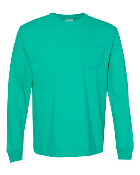 Comfort Colors Garment-Dyed Heavyweight Long Sleeve Pocket T-Shirt