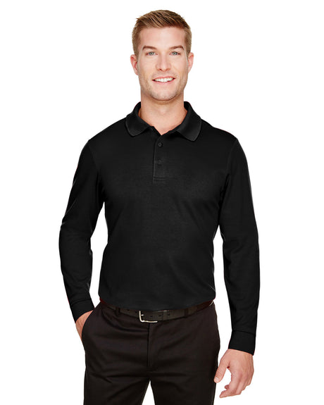 DEVON AND JONES CrownLux Performance® Tall Plaited Long Sleeve Polo