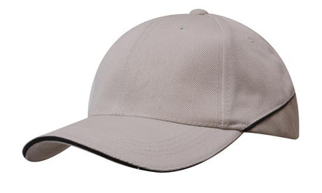 Premium American Twill Cap w/Sandwich Trim on Peak & Crown