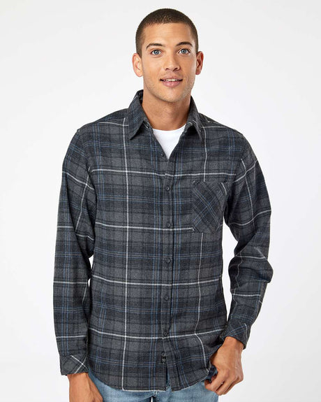 Burnside® Open Pocket Long Sleeve Flannel Shirt