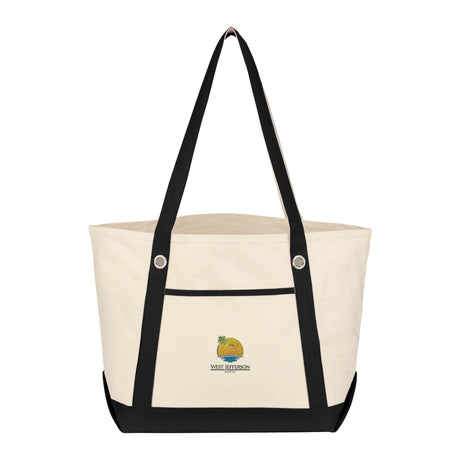 Medium Cotton Canvas Sailing Tote Bag