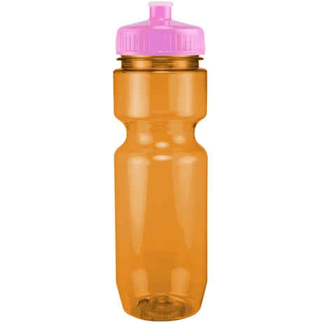 22 Oz. Translucent Bike Bottle w/ Push Pull Lid