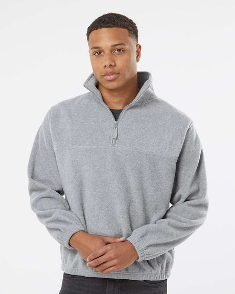 Burnside Polar Fleece Quarter Zip Pullover