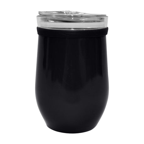 8 Oz. Glass And Stainless Steel Wine Tumbler