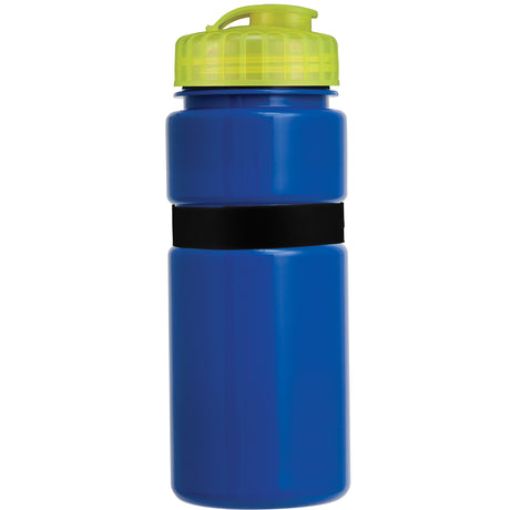 20 Oz. Sportster Bottle with Silicone Gripper Band w/ Push Pull Lid