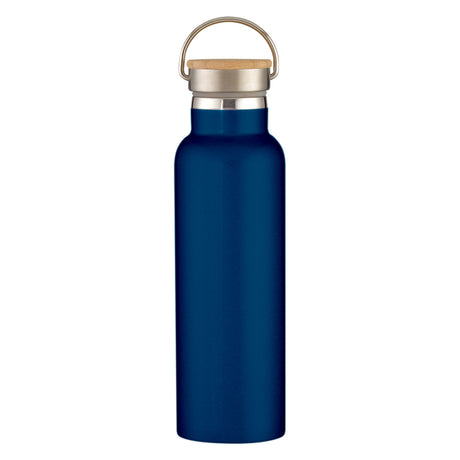 21 Oz. Full Laser Tipton Stainless Steel Bottle With Bamboo Lid