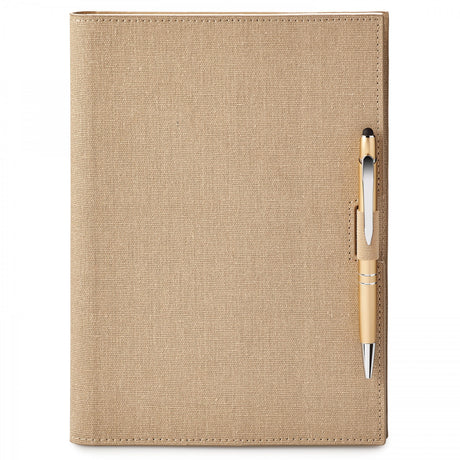 Linen Refillable Hard Cover Journal Combo