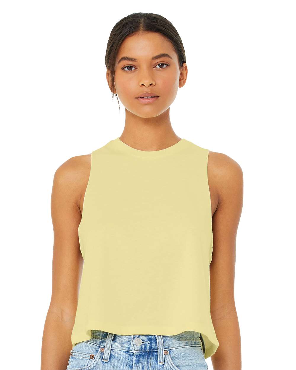 Bella+Canvas® Women's Racerback Cropped Tank Top