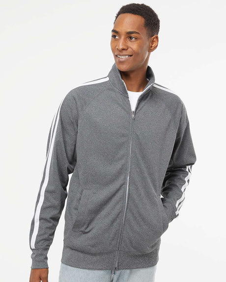 Independent Trading Co. Unisex Lightweight Poly-Tech Full-Zip Track Jacket