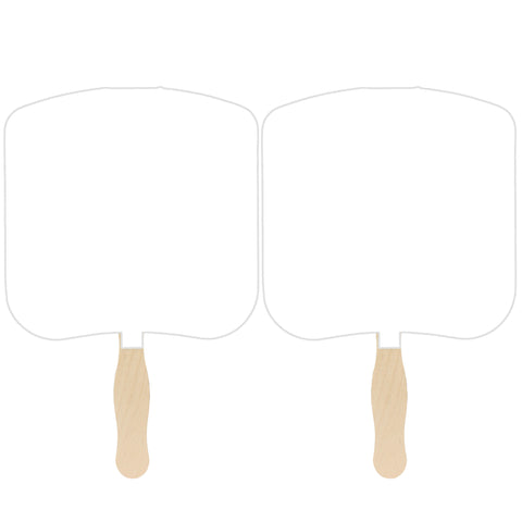 Bread Slice Sandwiched Hand Fan (2 Side/1 imprint color)