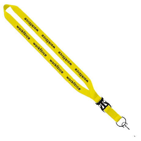 3/4" Polyester Lanyard w/Slide Buckle Release & Swivel Snap Hook