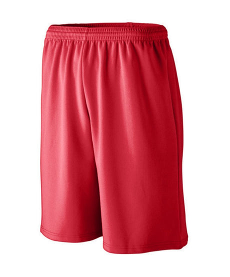 Longer Length Wicking Mesh Athletic Shorts