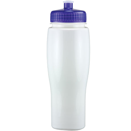 24 Oz. Contour Bottle w/ Push Pull Lid - Solid Colors