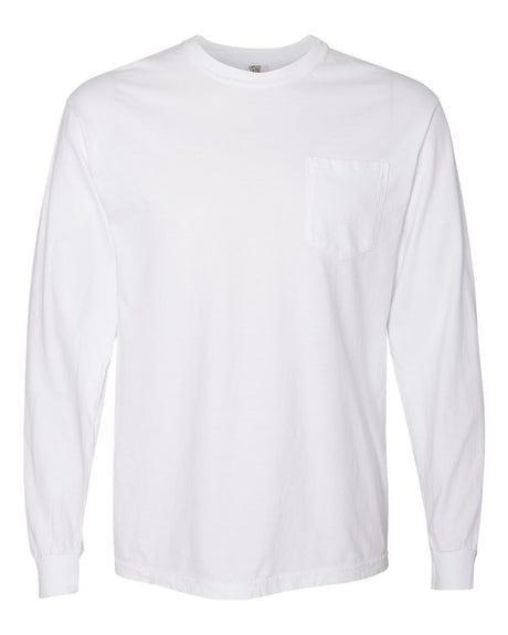 Comfort Colors Garment-Dyed Heavyweight Long Sleeve Pocket T-Shirt