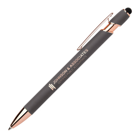 Ellipse Softy Rose Gold Classic Pen w/ Stylus and Mirror Laser