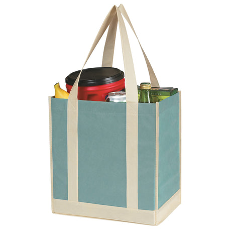 Non-woven Two-tone Shopper Tote Bag