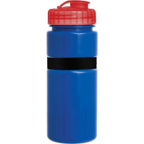 20 Oz. Sportster Bottle with Silicone Gripper Band w/ Push Pull Lid