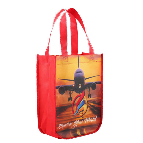 Yuma Sublimated Non-Woven Curve Bottom Tote