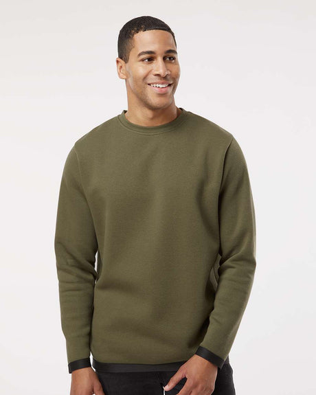 Lat Apparel Statement Fleece Crewneck Sweater