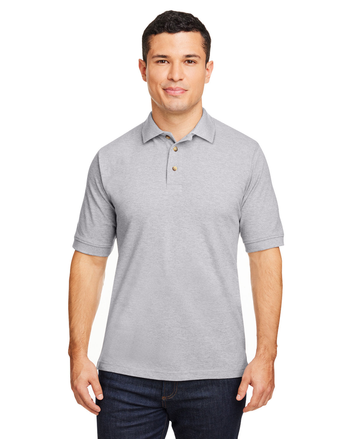 Harriton Men's 6 oz. Ringspun Cotton Piqué Short-Sleeve Polo