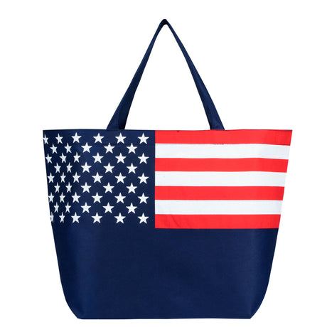 Non-Woven American Flag Tote Bag