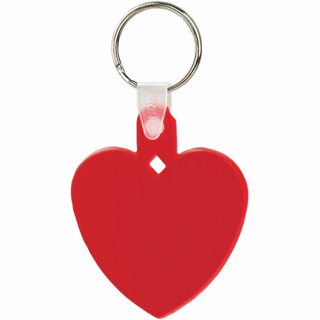 Soft Squeezable Key Tag (Heart)