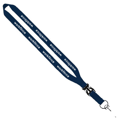 3/4" Polyester Lanyard w/Slide Buckle Release & Swivel Snap Hook