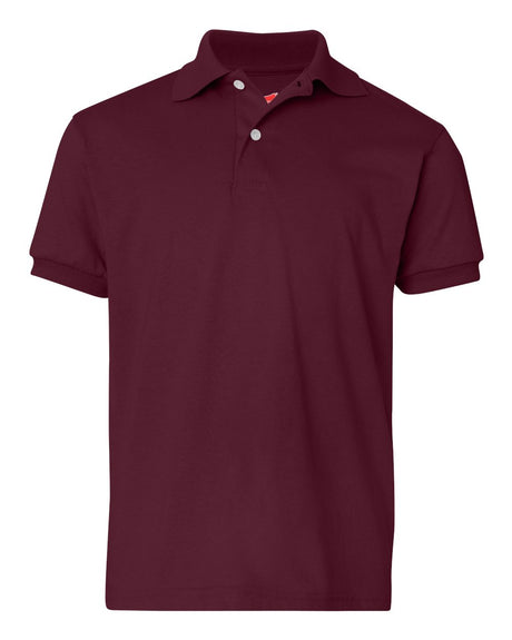 Hanes Youth Ecosmart Jersey Polo