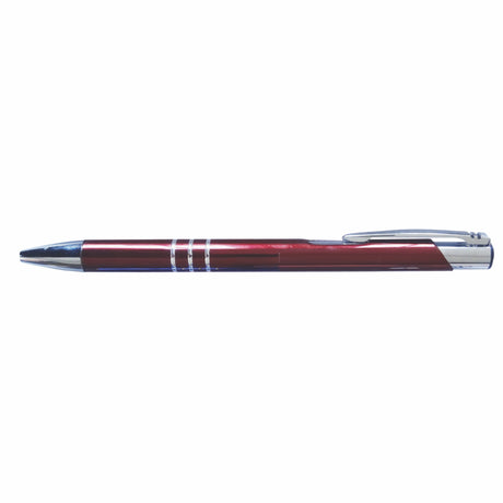 HAMILTON Aluminum Barrel, Metallic clip Plunger Action Ball Point Pen (Stock 3-5 Days)