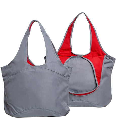 Gray Village Zipper Tote