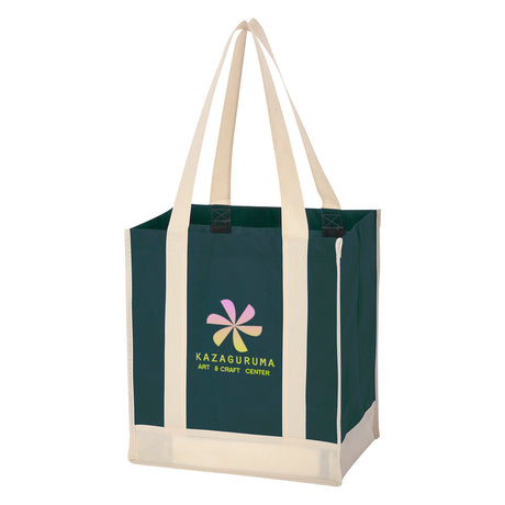 Non-woven Two-tone Shopper Tote Bag