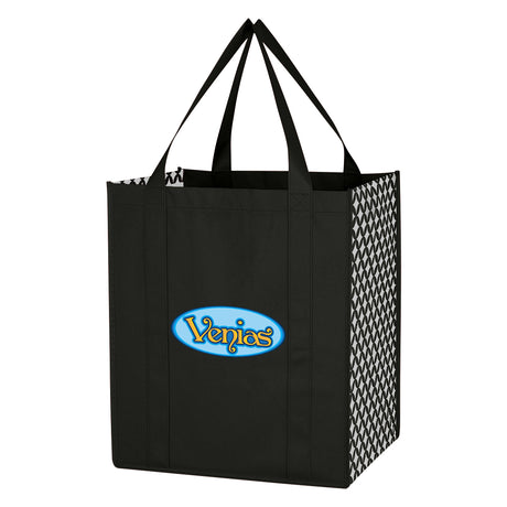 Non-woven Curved Diamond Tote Bag