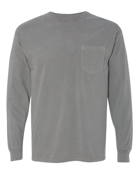 Comfort Colors Garment-Dyed Heavyweight Long Sleeve Pocket T-Shirt