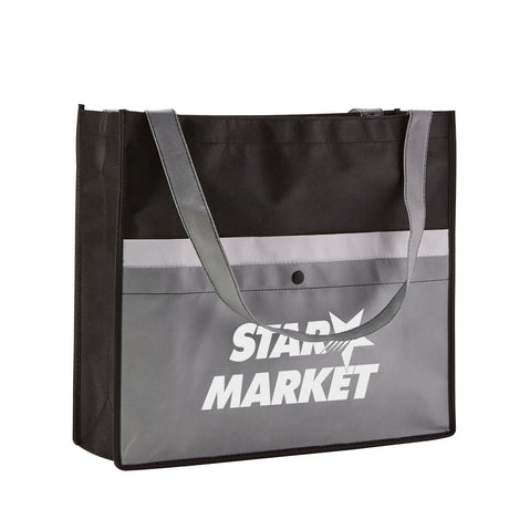 Corridor Non-Woven Snap Pocket Tote Bag